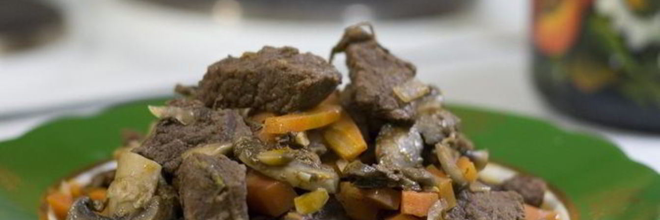 Рагу из говядины с грибами