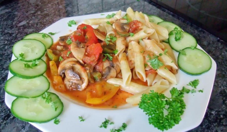 Рецепт рагу из грибов и болгарского перца