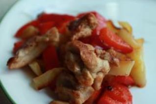 Рагу из перцев с курицей