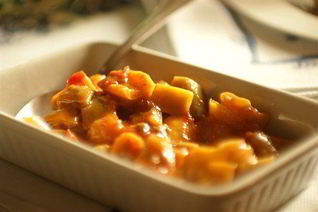 Рагу из разноцветных перцев