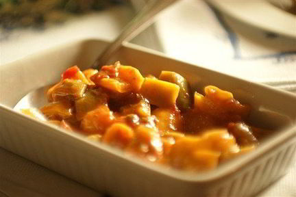 Рагу из разноцветных перцев