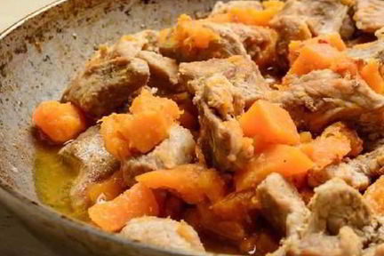 Рагу из телятины и тыквы