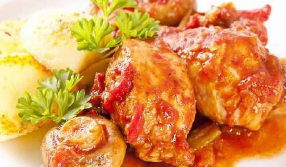 Рецепт рагу из цыпленка с белым вином