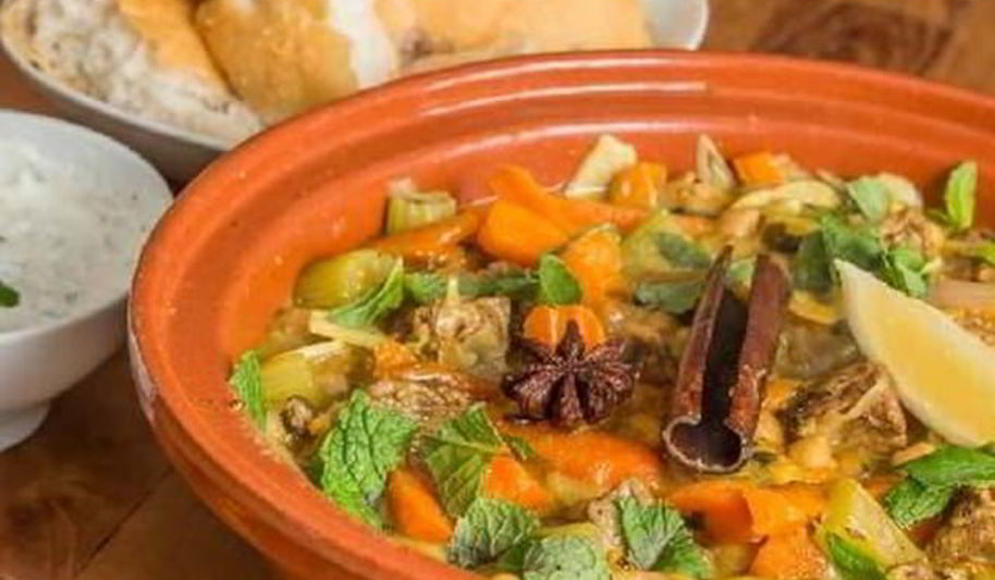 Рецепт рагу из ягненка с абрикосами и мятой