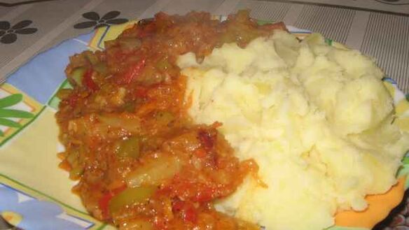 ШАГ 18. рагу овощное с картофельным пюре