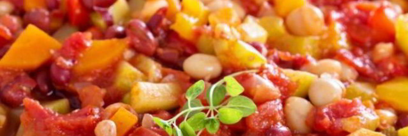 Рагу с фасолью и овощами