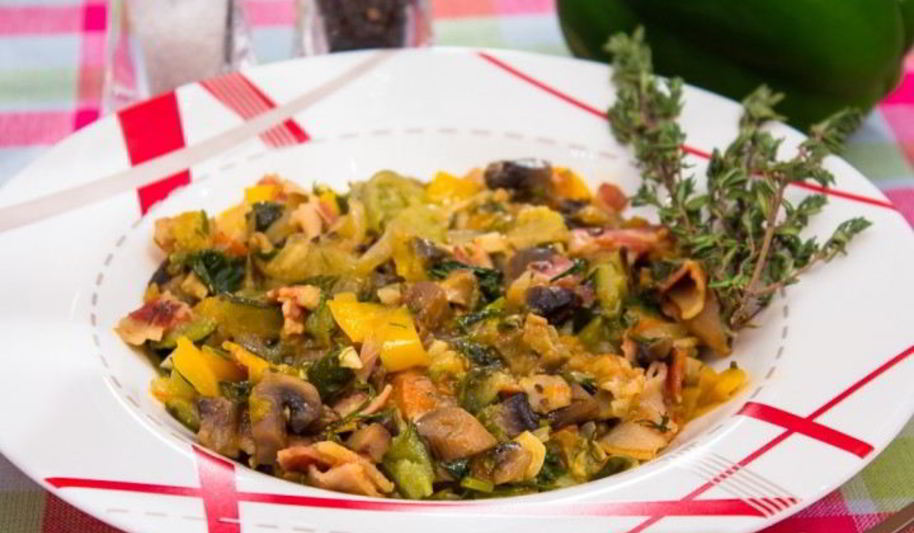 Рецепт рагу с овощами и грибами