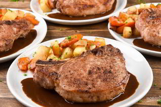 Рагу свиное на кости