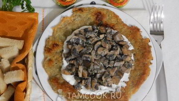 ШАГ 11. решти из картофеля с грибным рагу