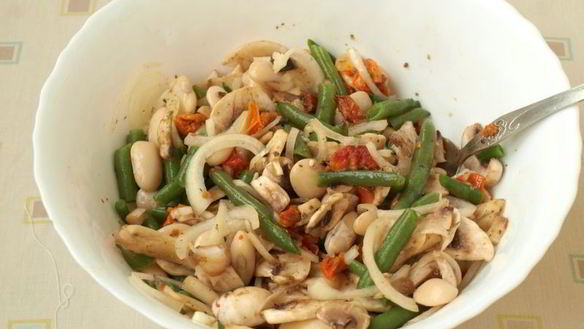 ШАГ 3. запеченное рагу из фасоли с шампиньонами