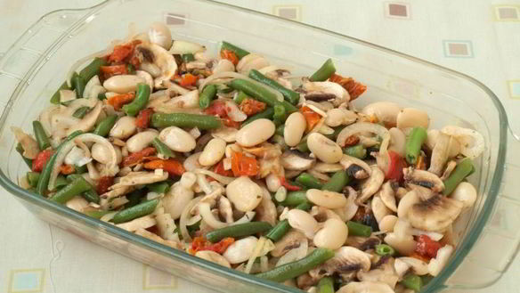 ШАГ 5. запеченное рагу из фасоли с шампиньонами