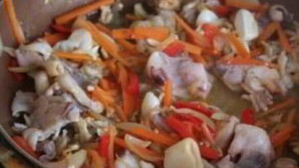 ШАГ 4. рисовая лапша с морепродуктами