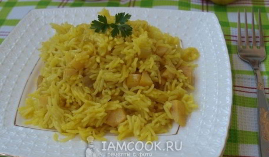Рецепт рисовый гарнир с айвой