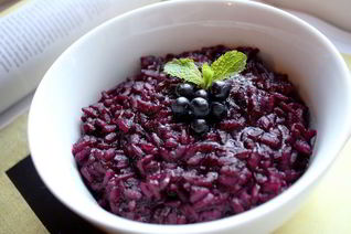 Черничное ризотто