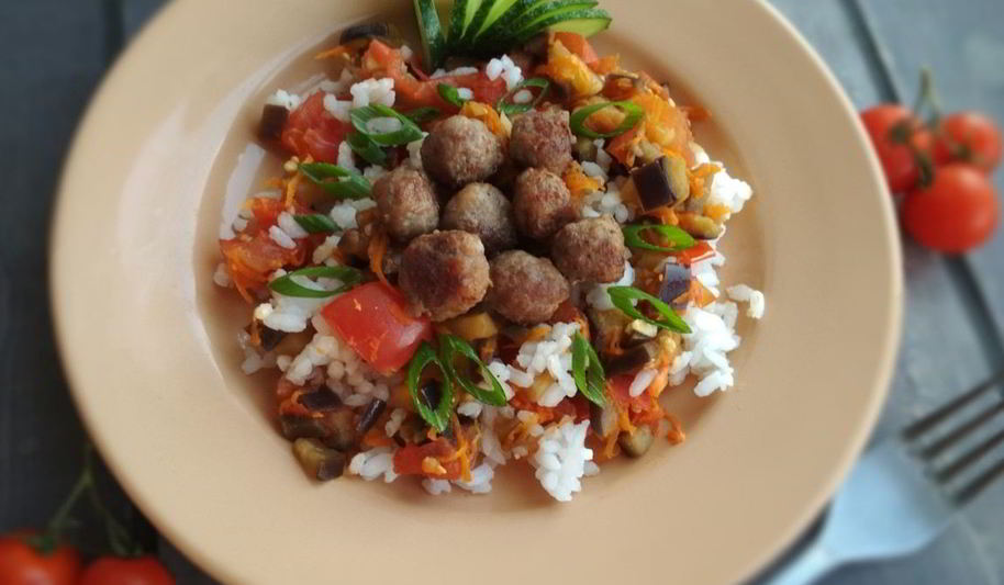 Рецепт фрикадельки с ризотто