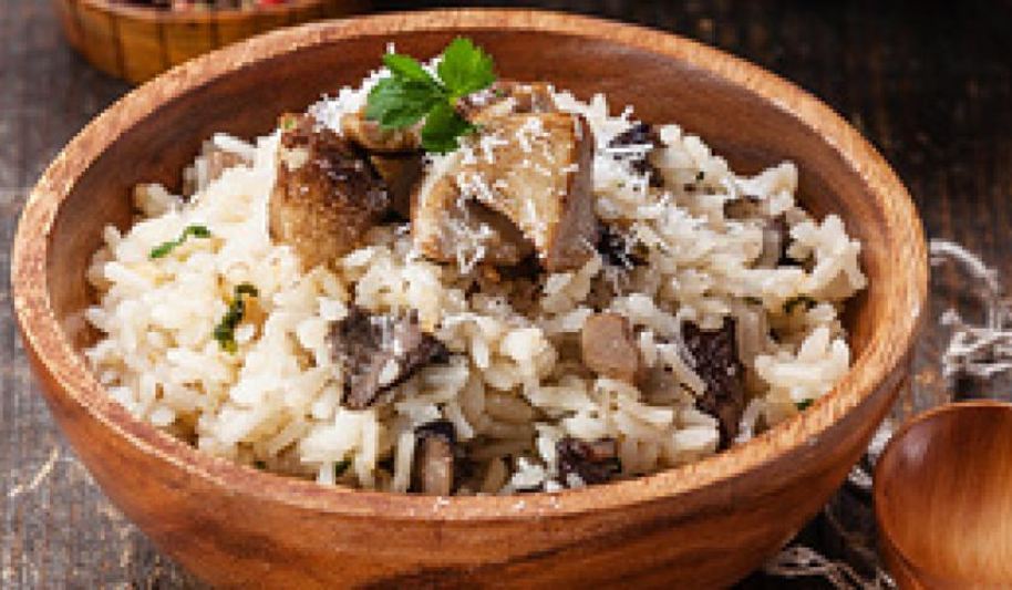 Рецепт итальянское ризотто с белыми грибами