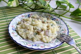 Классическое ризотто с курицей и грибами