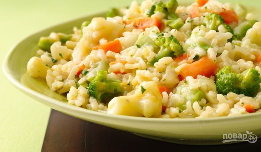 Рецепт овощное ризотто