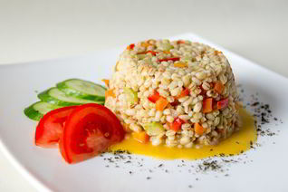 Ризотто из перловки с овощами