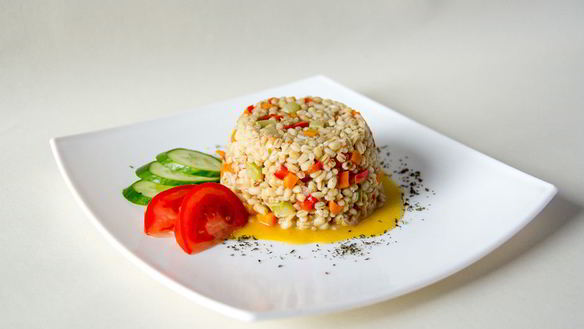 ШАГ 8. ризотто из перловки с овощами