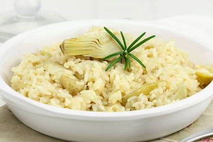 Ризотто с артишоками и оливками