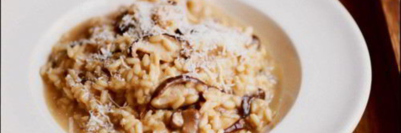 Ризотто с белыми грибами и лисичками