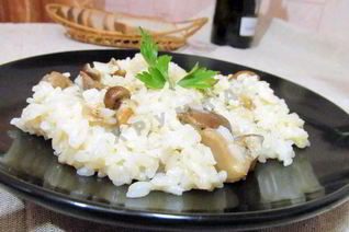 Ризотто с белыми грибами со сливками