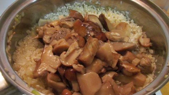 ШАГ 8. ризотто с белыми грибами со сливками