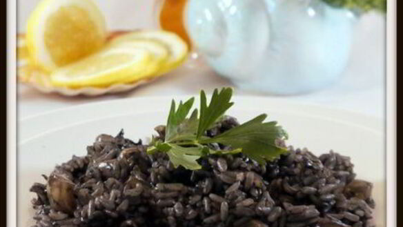 ШАГ 5. ризотто с чернилами каракатицы