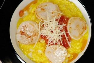 Ризотто с гребешками