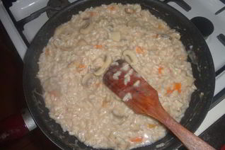 Ризотто с грибами и розмарином