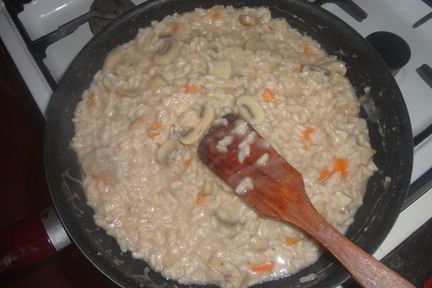 Ризотто с грибами и розмарином