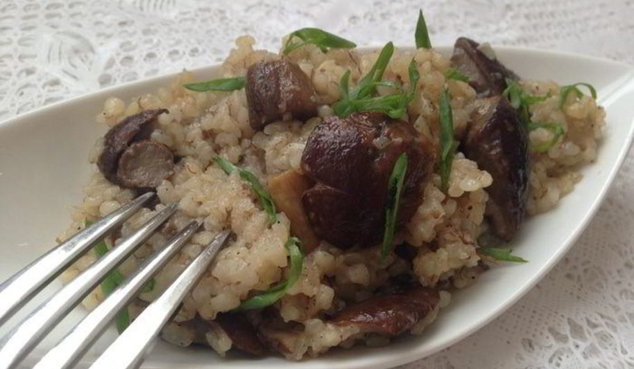 Рецепт ризотто с грибами в мультиварке