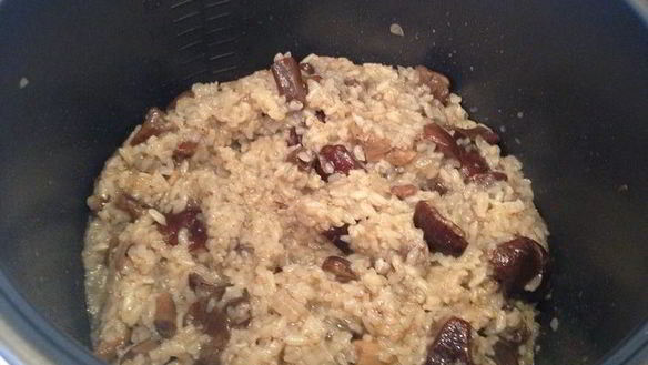 ШАГ 6. ризотто с грибами в мультиварке