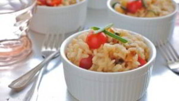 ШАГ 7. ризотто с кабачками и помидорами