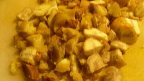 ШАГ 5. ризотто с каштанами и грудинкой