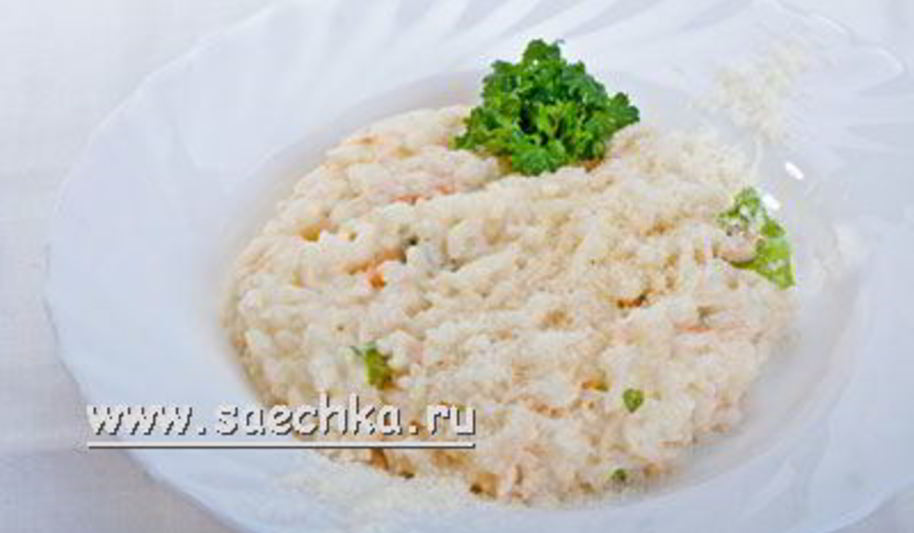 Рецепт ризотто с крабами