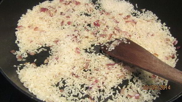 ШАГ 4. ризотто с креветками и ароматными травами