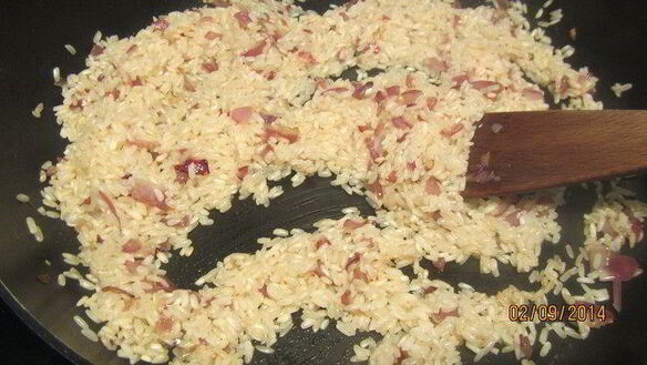 ШАГ 5. ризотто с креветками и ароматными травами