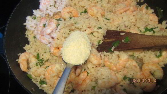 ШАГ 8. ризотто с креветками и ароматными травами