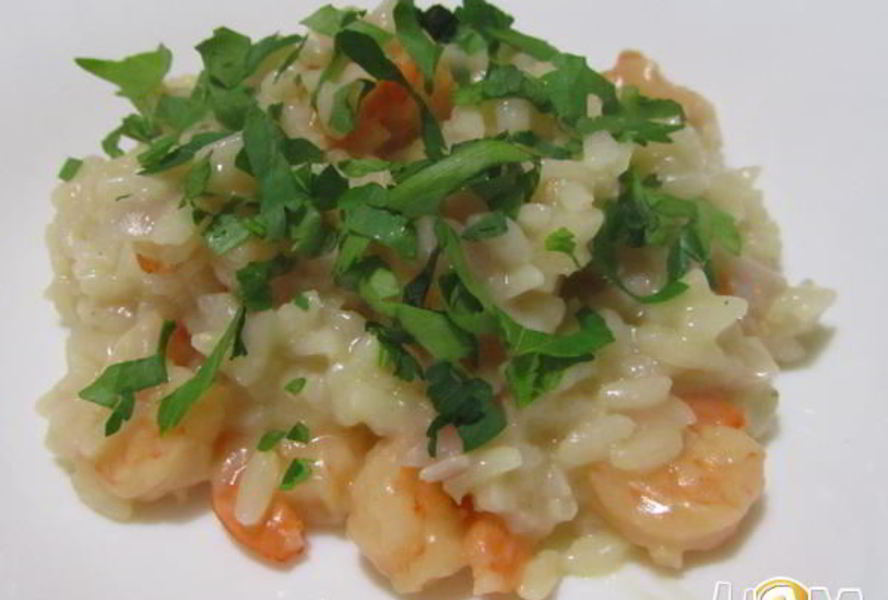Ризотто с креветками