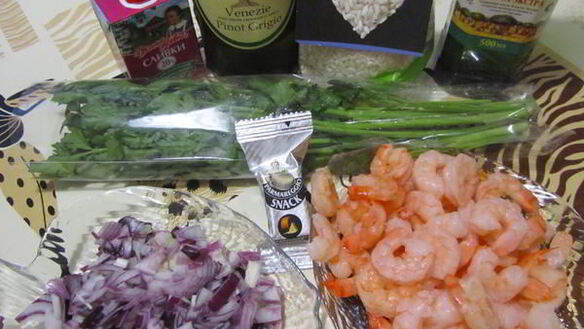 ШАГ 7. ризотто с креветками