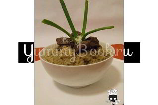 Ризотто с куриной печенью