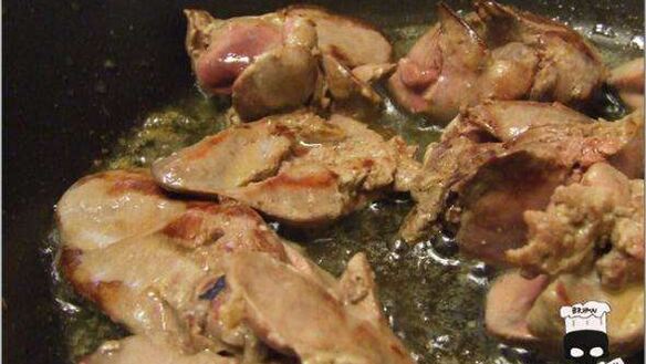 ШАГ 35. ризотто с куриной печенью