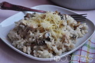 Ризотто с курицей и грибами