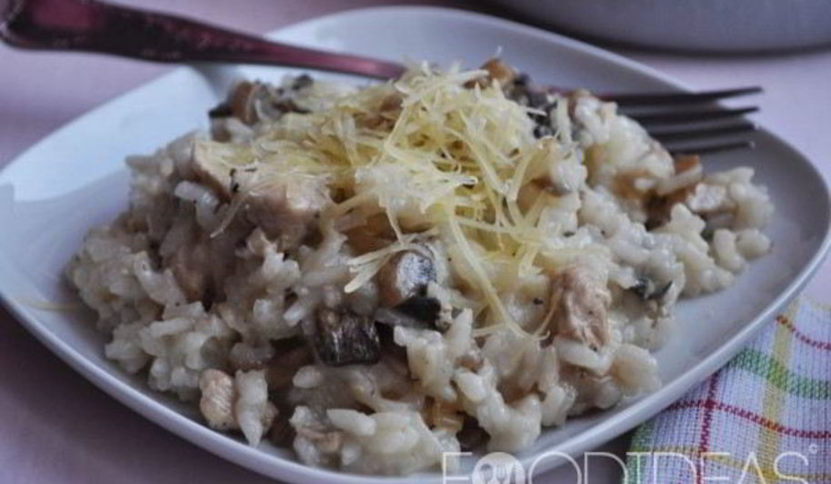 Рецепт ризотто с курицей и грибами