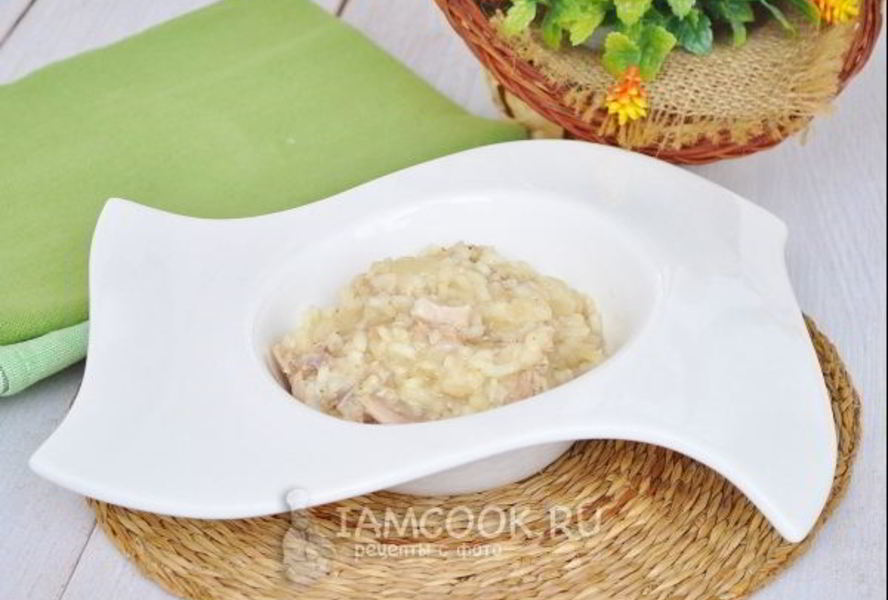 Ризотто с курицей и пармезаном