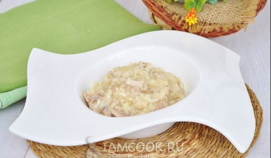 Рецепт ризотто с курицей и пармезаном