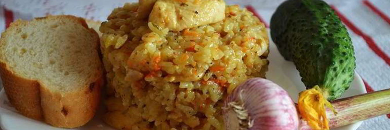 Ризотто с курицей в мультиварке