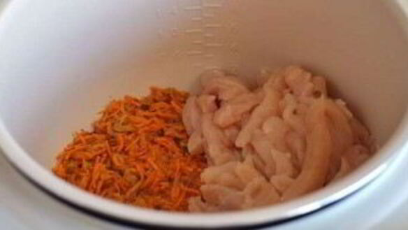 ШАГ 4. ризотто с курицей в мультиварке